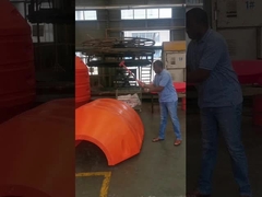 สีเหลือง / ส้มทรงกระบอก HDPE ท่อ floater สําหรับความต้องการของลูกค้า