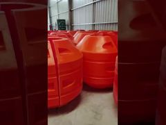 ทุ่นลอยท่อ HDPE ทนทานต่อการกัดกร่อน รูปทรงกระบอก ชุบสังกะสีแบบจุ่มร้อน สำหรับใช้งานทางทะเล