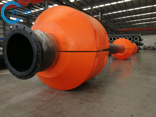 Marine Pontons Pipe Floats ทุ่นขุดลอกสีส้ม รองรับท่อ 4-6 นิ้ว
