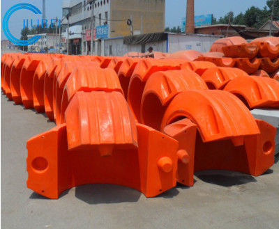 Marine Pontons Pipe Floats ทุ่นขุดลอกสีส้ม รองรับท่อ 4-6 นิ้ว