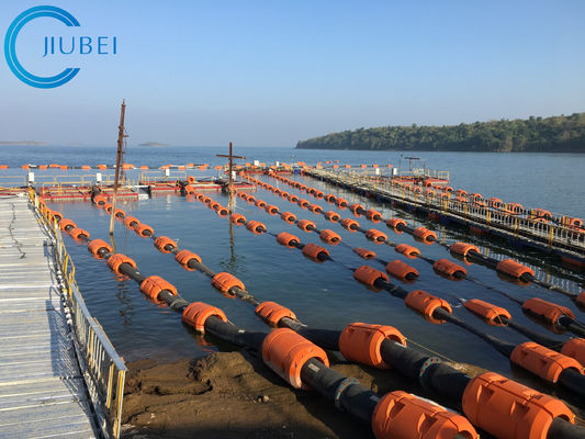 ทุ่นลอยท่อสปริงเกลอร์พลาสติกสำหรับเครื่องตัดดูด Dredger
