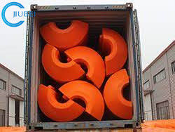 Rotomoulded PE Dredging Pipe Floats Machine Floater Marine Dredger 14 Inch