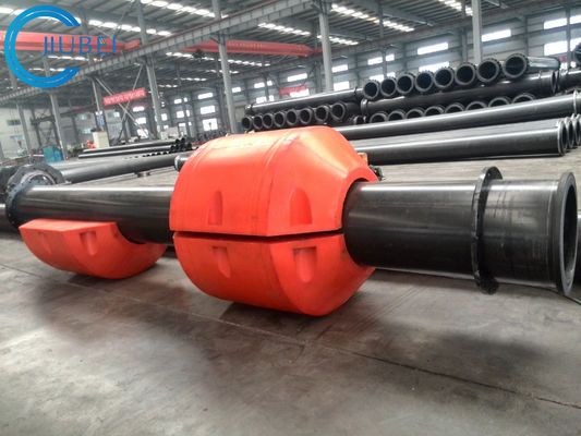 LDPE Plastic HDPE Pipe Floater Dredge Pool โพลิเอทิลีนโฟมลอยน้ำ