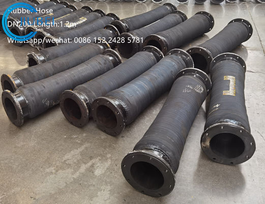 50 ฟุต ภาระหนัก Dredging โฮสการปล่อยยางกับ Flanges การเชื่อมต่อ
