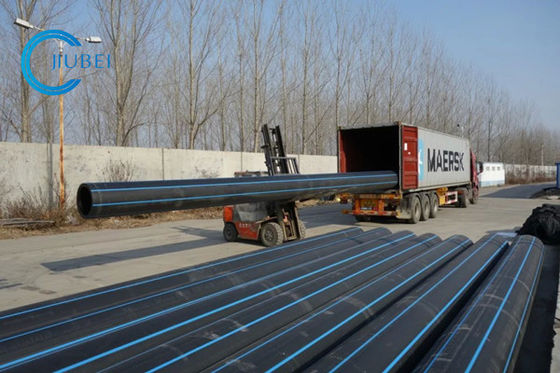 ท่อ HDPE โพลิเอทิลีนสำหรับเรือเดินทะเลสำหรับท่อขุดลอกทราย 16 นิ้ว