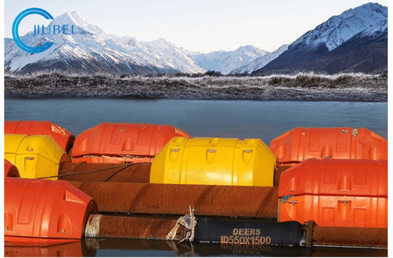 ตลับลูกปืนความจุสูงประเภทท่อ HDPE Floater สำหรับการขุดลอกทะเล / แม่น้ำ / ทะเลสาบ