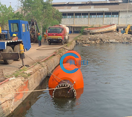 ขนาดที่กำหนดเอง PU HDPE Pipe Floater สำหรับท่อขุดลอกทางทะเลแบบลอยตัว