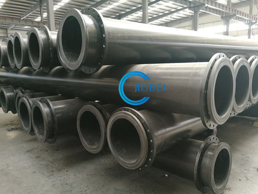 การผลิตท่อ UHMWPE ด้วยเหล็ก Flanges ผิวเรียบและ 0.25-2.5MPa ความดันการทํางาน