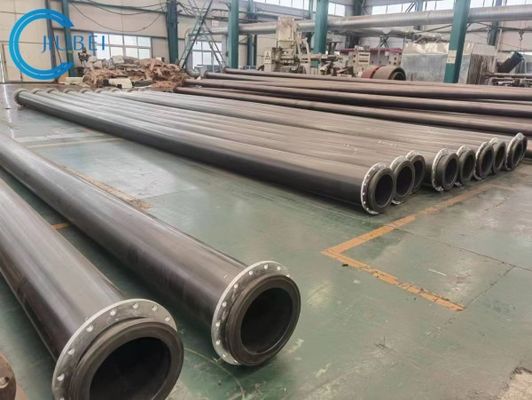 การผลิตท่อ UHMWPE ด้วยเหล็ก Flanges ผิวเรียบและ 0.25-2.5MPa ความดันการทํางาน