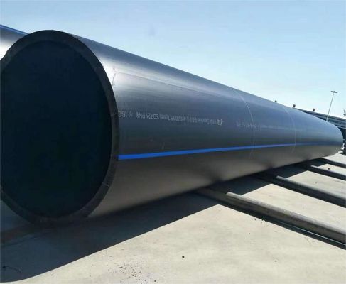 ความต้านทานต่อแรงกระแทก HDPE ท่อบดด้วยปัด / แฟลนจ์เหล็ก