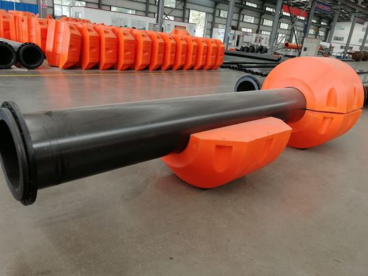 สีเหลือง / ส้มทรงกระบอก HDPE ท่อ floater สําหรับความต้องการของลูกค้า