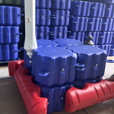 สีฟ้าแบบจําลอง PE Pontoon สําหรับ Docks ที่สามารถปรับแต่งได้