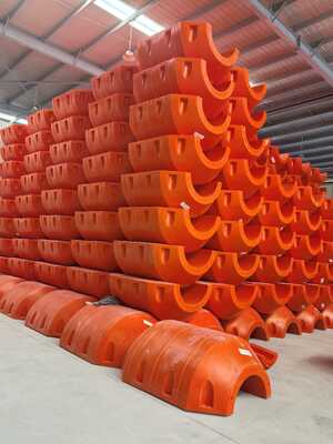 HDPE Pipe Floater สนับสนุนพลอยเบาๆ ที่มีความทนทานต่อการกัดกร่อนและผลกระทบทางกายภาพต่อท่อ